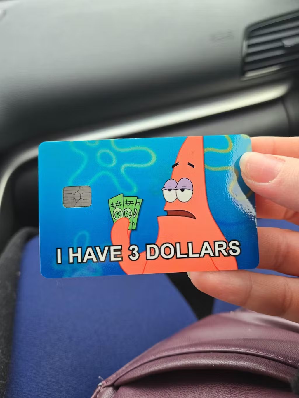 Spongebob patrick card skin
